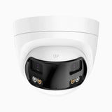 ACD500 - Cámara de videovigilancia exterior 3K con cable, doble lente, panorámica 180°, visión nocturna Dual Light, Micrófono Incorporado, protección IP67