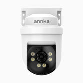 APT500 - Cámara Domo CCTV de vigilancia en 5MP, Giro de 350° e Inclinación de 90°, Visión Nocturna por Infrarrojos de 30 m, Resistente a la Intemperie IP65