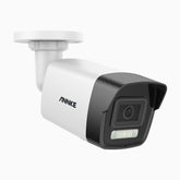 C800 - Cámara de vigilancia PoE exterior de 4K, Doble Luz Visión Nocturna, ángulo de visión 96º, detección de humanos y vehículos, micrófono integrado, compatible con RTSP, versión mejorada