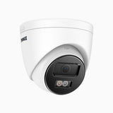 C800 - Cámara de vigilancia PoE exterior de 4K, Doble Luz Visión Nocturna, ángulo de visión 96º, detección de humanos y vehículos, micrófono integrado, compatible con RTSP, versión mejorada