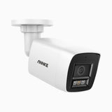 C1200 - Cámara de vigilancia PoE exterior de 4K 12MP, EXIR Visión Nocturna, detección de humanos y vehículos, H.265+, micrófono incorporado, almacenamiento local máximo de 512 GB, IP67