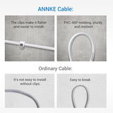 Cables de alimentación de vídeo BNC todo en uno 100 % certificados por UL de 30 m/100 pies resistentes al fuego