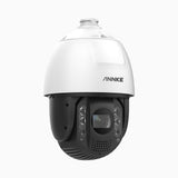 CZ825X - Cámara de seguridad domo PTZ PoE con zoom óptico de 4K, antivandálica IK10, lente de 5.9-147.5 mm, detección inteligente, visión nocturna en color de 660 pies, alarma de audio y visual