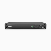 Grabador NVR PoE de 16 Canales 4K, ancho de banda 160 Mbps, compatible con Amazon Alexa