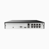 Grabador NVR PoE de 8 Canales 6 Mpx, ancho de banda 60 Mbps, compatible con Amazon Alexa