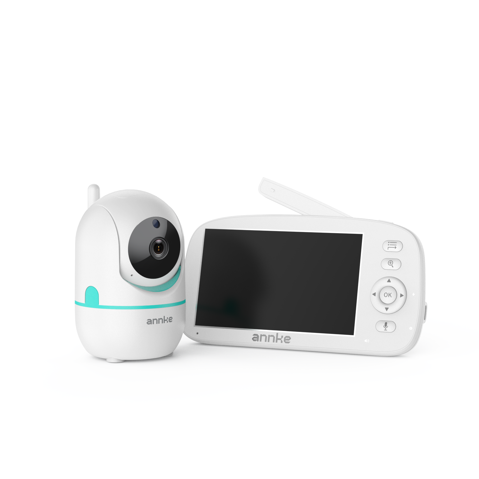 Tivona - Monitor de Bebé de Vídeo 1080p con Pantalla HD de 5", Cámara, Audio Bidireccional, Detección de Voz y Temperatura, Recordatorio de Alimentación, Giro e Inclinación de 360°, Zoom 2X, Batería de 5000mAh, Función VOX