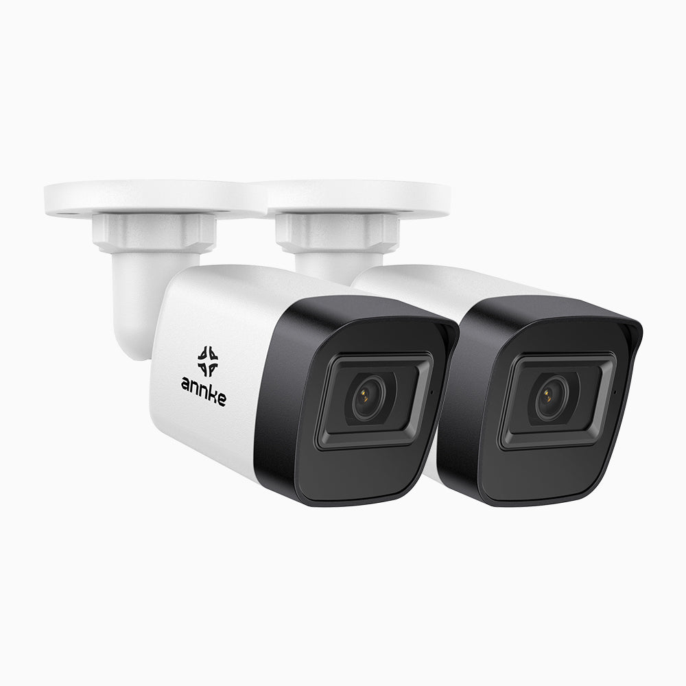 AL200 - Cámara CCTV de vigilancia en 1080P HD, Lente de 3.6 MM, Visión Nocturna por Infrarrojos de 20 m, Señal de Salida 4 en 1, IP67