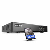 ANNKE 3K Lite 8CH DVR H.265+ CCTV Vidéo Surveillance Enregistreur,500GB HDD, Détection Personne/Véhicule,Enregistrement 24h/24,CCTV Vidéo en Réseau Prend en Charge 8 Caméras Analogiques et 2 Caméras IP