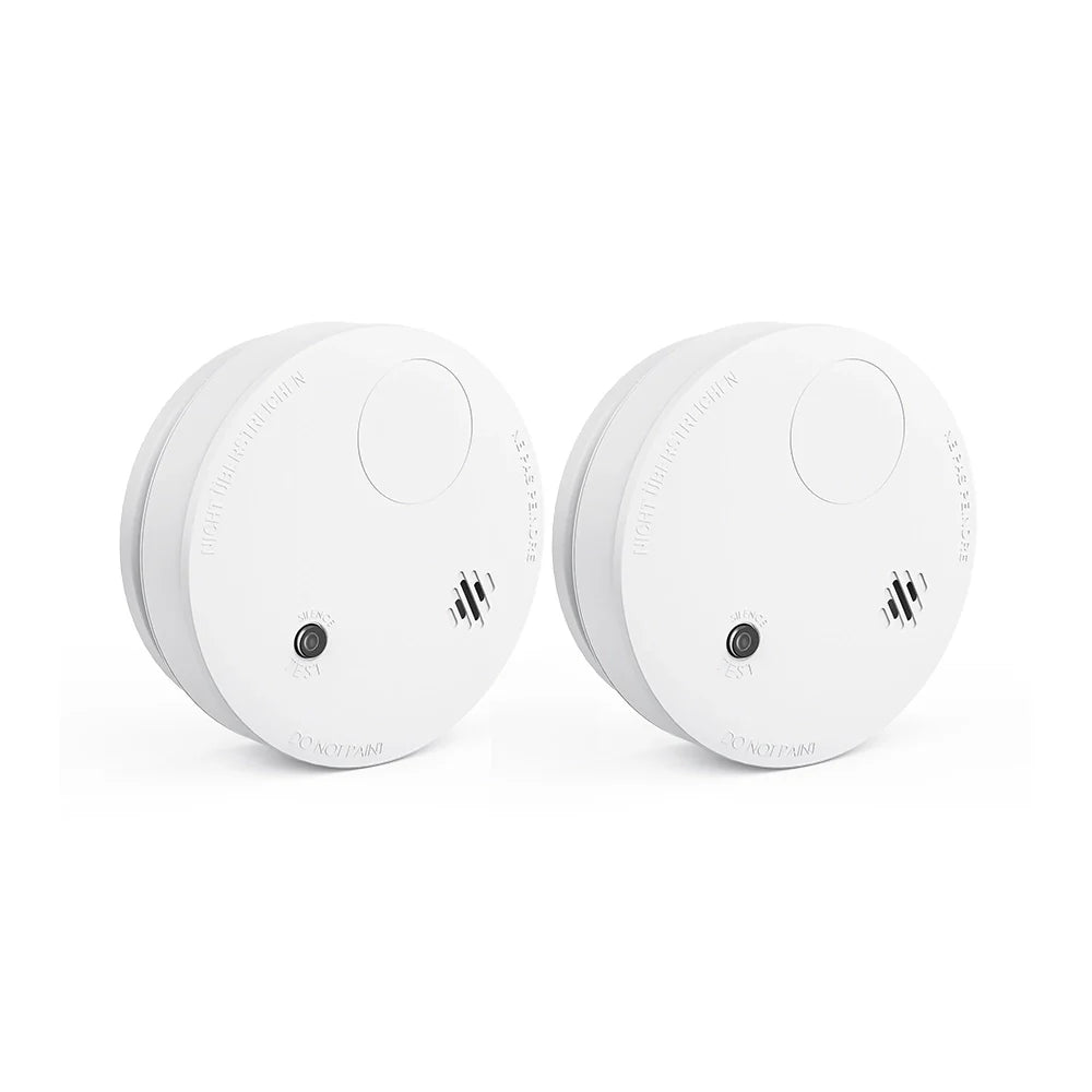 ANNKE Detector de humo inalámbrico, sensor fotoeléctrico, potente alarma de 85 dB, conexión RF cifrada AES-128, autonomía de hasta 10 años y monitorización mediante APP con hub de alarma