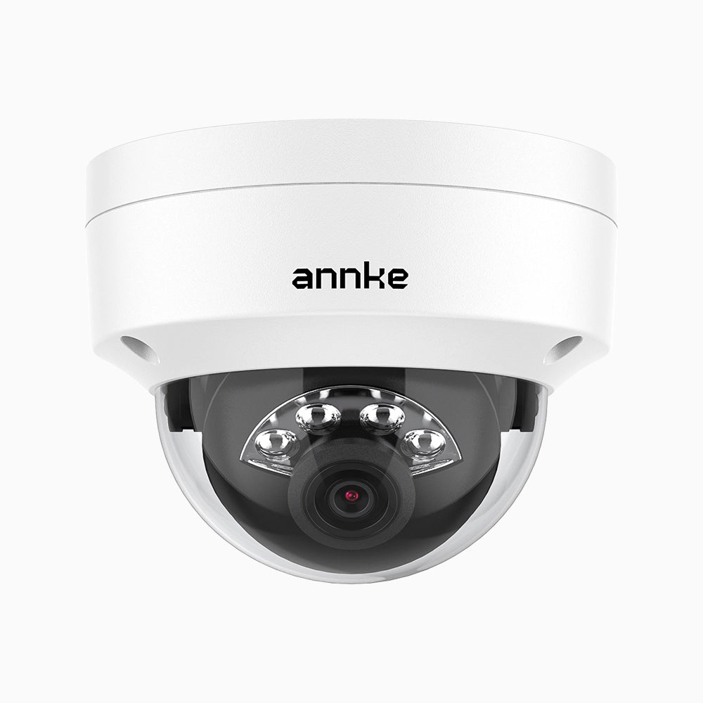 C500D - Cámara de seguridad Domo PoE Súper HD de 3K, Visión Nocturna a Color e Infrarroja, 3072 × 1728 a 20 fps, Detección Inteligente de Personas y Vehículos, Micrófono Integrado, IP67