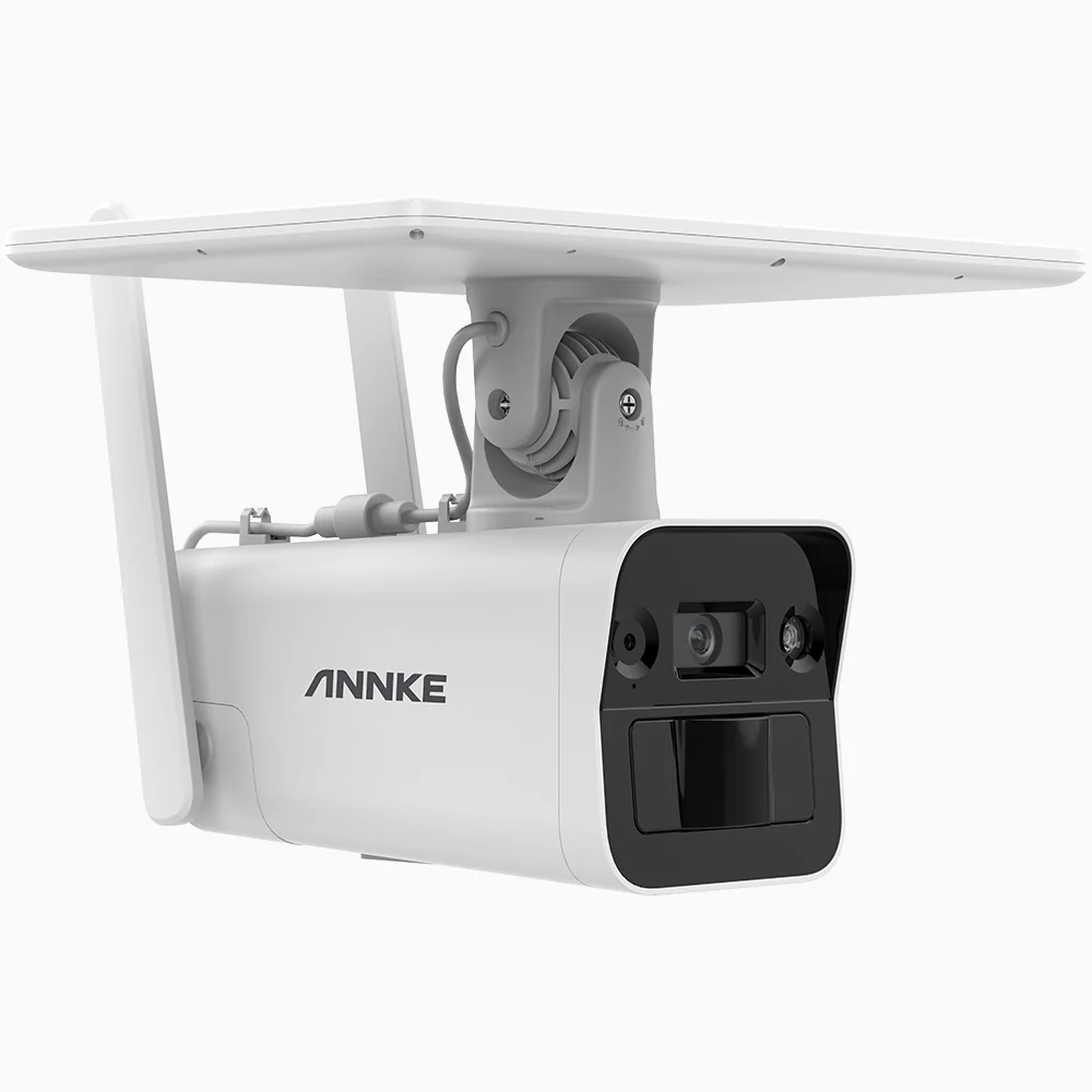 SCN400 - 4G LTE Solar-Powered Outdoor Security Camera, 100% Wire-Free, 4MP Resolution, Built-in Battery, Two-Way Audio, PIR Motion Detection