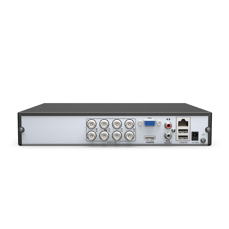 Videograbador 5en1 8 canales 3K con audio sobre coax, Resolución 3072*1728, Detección de personas y vehículos, Smart H.265+