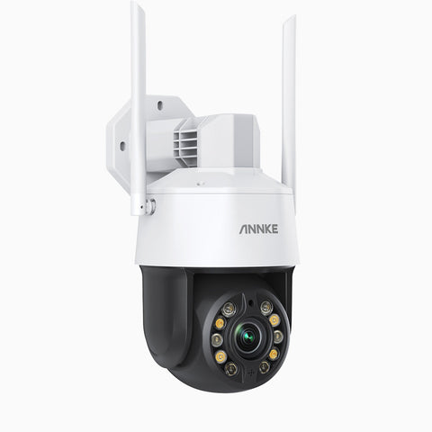 WZ500 - Cámara de seguridad inalámbrico de 5MP, Zoom óptico 20X, Visión nocturna infrarroja de 328 pies, Detección humana de IA y Seguimiento automático, Audio bidireccional